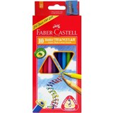 FABERCASTELL PENCILS GRIP JUNIOR WITH SHARPENER 10s