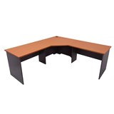 FURNX OPEN CORNER WORKSTATION 1800X1800X750 CHERRY IRONSTONE CCW1875CI