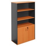Rapid Worker Half Door Wall Unit 1800Hx900Wx450D Cherry and Ironstone