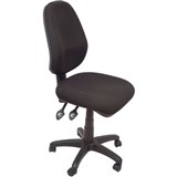 RAPIDLINE OPERATOR CHAIR ERGONOMIC HIGH BACK SF BLACK FABRIC