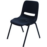 FURNX POLY PLASTIC CHAIR BLACK P100