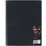JASART 603 VISUAL DIARY SINGLE WIRE 280X356MM 110GSM 120 PAGE