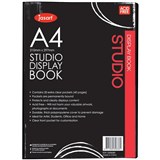 JASART STUDIO DISPLAY BOOK A4 20 POCKET BLACK