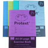 PROTEXT EXERCISE BOOK A4 64 page 9mm D T Zebra