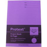 PROTEXT POLY PROJECT BOOK Plain 18mm D Thirds 64 page BAT