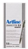 ARTLINE 238 DRAWING SYSTEM PEN 08MM BLACK BX12