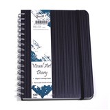 QUILL PREMIUM VISUAL ART DIARY A4 125GSM 120 PAGE BLACK