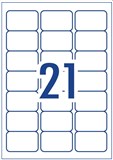 LASER LABELS LASERINKJET 21 PER SHEET L21 635x38 142416  511521