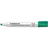 STAEDTLER LUMOCOLOUR CHISEL TIP WHITEBOARD MARKER GREEN PK10