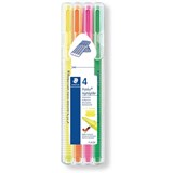 STAEDTLER TRIPLUS HIGHLIGHTER TEXTSURFER WALLET OF 4