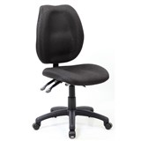 SABINA TYPIST CHAIR MEDIUM BACK BLACK FABRIC