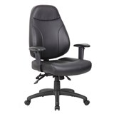 PRESTON CHAIR EXECUTIVE BLACK PU