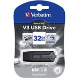VERBATIM STORE N GO VERSION 3 V3 FLASH  USB DRIVE 32GB GREY