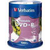 DVDR 47GB White Inkjet Printable 100 VERBATIM SP100