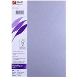 QUILL A4 METALLIQUE PAPER 120GSM SILVER SHADOW PK 25