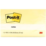 POSTIT 655 NOTES 3M YELLOW 75X125MM SINGLE PAD