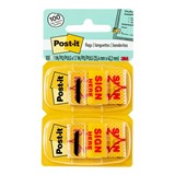 POSTIT 680SH2 FLAG PRINTED PRODUCTS 25MMX43MM SIGN HERE TWIN PK100