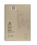 A4 TUDOR ECO RANGE SPIRAL NOTEBOOKS 200 PAGE