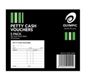PETTY CASH VOUCHER PAD TUDOR 141065 50 LEAF 100X120 PK5