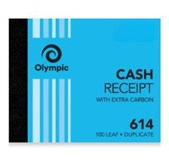 OLYMPIC CARBON CASH RECEIPT BOOK 614 DUPCLICATE 100X125MM