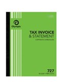 OLYMPIC CARBONLESS INVOICE  STATEMENT BOOK 727 TRIPLICATE 250X200MM