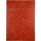 3880 ACCOUNT BOOK A4 JOURNAL RED 10856