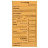 PRINTED PAY ENVELOPES SELF SEAL PK50