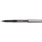 ARTLINE 220 FINELINER PEN BLACK 02MM TIP Available in 12s