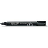 STAEDTLER 352 DRYSAFE PERMANENT MARKERS BLACK LUMO BULLET 2MM