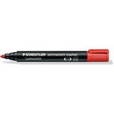 STAEDTLER 352 DRYSAFE 2MM PERMANENT MARKERS RED LUMO BULLET