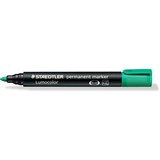 STAEDTLER 352 DRYSAFE 2MM PERMANENT MARKERS GREEN LUMO BULLET