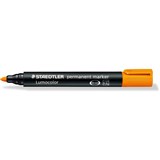 STAEDTLER 352 DRYSAFE 2MM PERMANENT MARKERS ORANGE LUMO BULLET