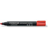 STAEDTLER 350 DRYSAFE PERMANENT MARKER CHISEL RED