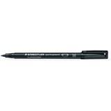 STAEDTLER 317 LUMOCOLOR OHP PENS PERMANENT MEDIUM 0810MM BLACK STD3179