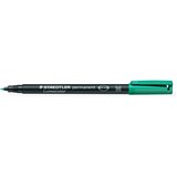 STAEDTLER 317 LUMOCOLOR OHP PENS PERMANENT MEDIUM 0810MM GREEN