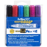 ARTLINE 577 WHITEBOARD MARKER ASSORTED WALLET OF 6 PK6 BULLET POINT