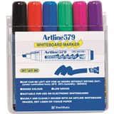 ARTLINE 579 DRYSAFE WHITEBOARD MARKER WALLET 6 ASSORTED CHISEL WLT6
