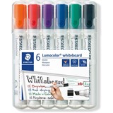 STAEDTLER 351 WHITEBOARD MARKER CHISEL POINT ASSORTED WLT6