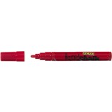 TEXTA LIQUID CHALK MARKER BULLET 45MM NIB RED DRY WIPE GLOSSY SURFACES