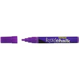 TEXTA LIQUID CHALK MARKER Bullet 45mm Nib WET WIPE Purple