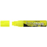 TEXTA LIQUID CHALK MARKER JUMBO CHISEL 15MM NIB YELLOW WET WIPE