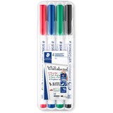 STAEDTLER LUMOCOLOR PEN SET WHITEBOARD MARKER 4 ASSORTED WLT4