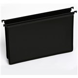 MARBIG PP SUSPENSION FILE WITH EXPANDING GUSSET FOOLSCAP BLACK HEAVY DUTY PK5 1193
