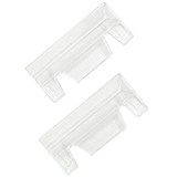 TWINLOCK CRYSTALFILE TABS CLEAR SUSPENSION BX50 RECTANGLE
