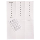 CRYSTALFILE INDICATOR TAB INSERTS NEW STYLE  AZ WHITE PK60 ROUNDED OVAL