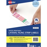 AVERY LATERAL FILING LABELS 4 per sheet L7174 959095