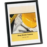 MARBIG INSERT CLIPFOLDER WITH EXPANDING POCKET BLACK