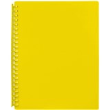 A4 MARBIG REFILLABLE DISPLAY BOOKS YELLOW 20 POCKET