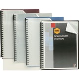 A4 MARBIG REFILLABLE DISPLAY BOOKS CLEAR FRONT BLUE 20 POCKET