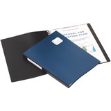 A4 DISPLAY BOOK REFILLABLE PROFESSIONAL GRID BLACK